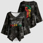 Juneteenth Black History Kimono Sleeve Blouse Inspirational Quotes Collage