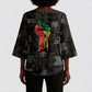 Juneteenth Black History Kimono Sleeve Blouse Inspirational Quotes Collage