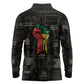 Juneteenth Black History Long Sleeve Polo Shirt Inspirational Quotes Collage