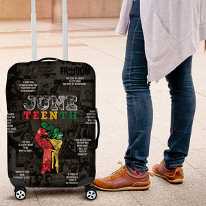 Juneteenth Black History Luggage Cover Inspirational Quotes Collage