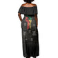Juneteenth Black History Off Shoulder Maxi Dress Inspirational Quotes Collage