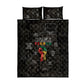 Juneteenth Black History Quilt Bed Set Inspirational Quotes Collage