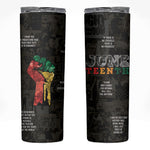 Juneteenth Black History Skinny Tumbler Inspirational Quotes Collage