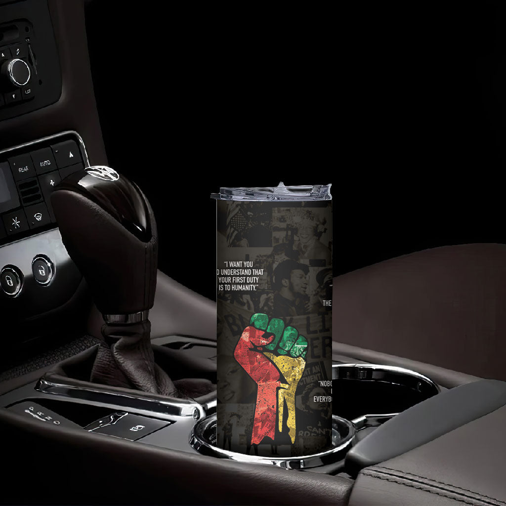 Juneteenth Black History Skinny Tumbler Inspirational Quotes Collage