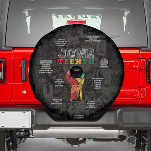 Juneteenth Black History Spare Tire Cover Inspirational Quotes Collage
