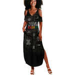 Juneteenth Black History Summer Maxi Dress Inspirational Quotes Collage