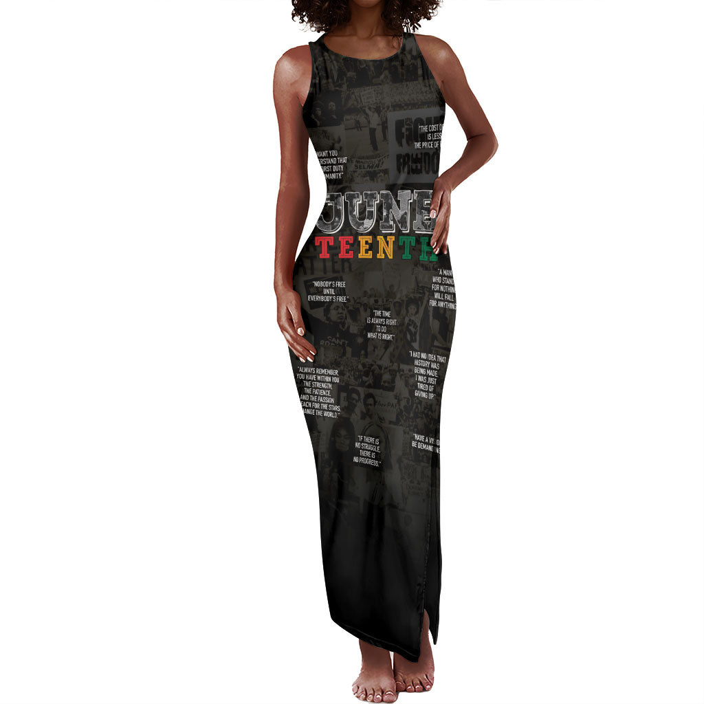 Juneteenth Black History Tank Maxi Dress Inspirational Quotes Collage