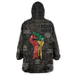 Juneteenth Black History Wearable Blanket Hoodie Inspirational Quotes Collage