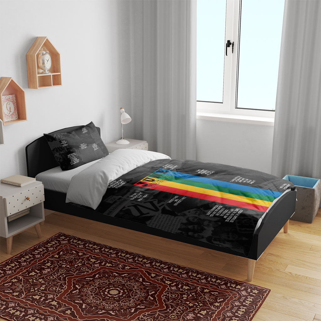 Juneteenth 2026 Black History Bedding Set Freedom Quotes Collage