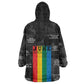 Juneteenth 2026 Black History Kid Wearable Blanket Hoodie Freedom Quotes Collage