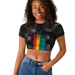 Juneteenth 2026 Black History Raglan Cropped T shirt Freedom Quotes Collage