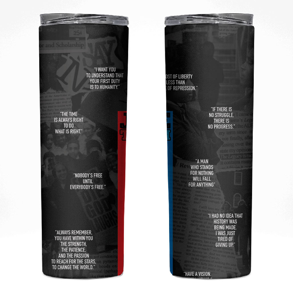 Juneteenth 2026 Black History Skinny Tumbler Freedom Quotes Collage