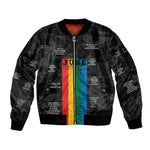 Juneteenth 2026 Black History Sleeve Zip Bomber Jacket Freedom Quotes Collage