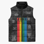Juneteenth 2026 Black History Sleeveless Puffer Jacket Freedom Quotes Collage