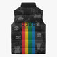 Juneteenth 2026 Black History Sleeveless Puffer Jacket Freedom Quotes Collage