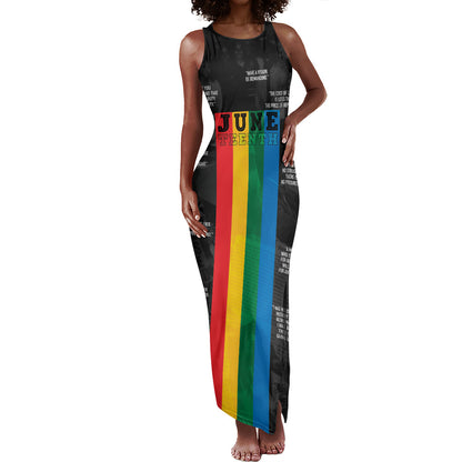 Juneteenth 2026 Black History Tank Maxi Dress Freedom Quotes Collage