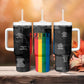 Juneteenth 2026 Black History Tumbler With Handle Freedom Quotes Collage