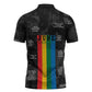 Juneteenth 2026 Black History Zipper Polo Shirt Freedom Quotes Collage