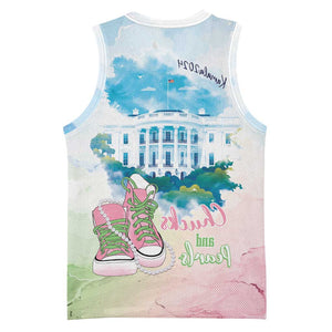 Chucks N Pearls 2024 Basketball Jersey Pink Green Rocking The World - African Pride