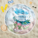 Chucks N Pearls 2024 Beach Blanket Pink Green Rocking The World