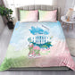 Chucks N Pearls 2024 Bedding Set Pink Green Rocking The World