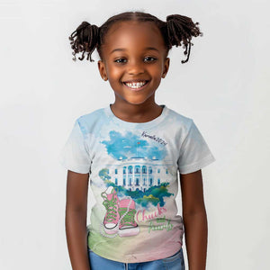 Chucks N Pearls 2024 Kid T shirt Pink Green Rocking The World