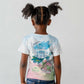 Chucks N Pearls 2024 Kid T shirt Pink Green Rocking The World