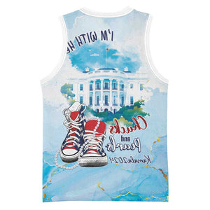 Chucks N Pearls 2024 Basketball Jersey I'm With Her - African Pride