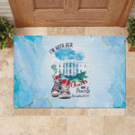 Chucks N Pearls 2024 Rubber Doormat I'm With Her