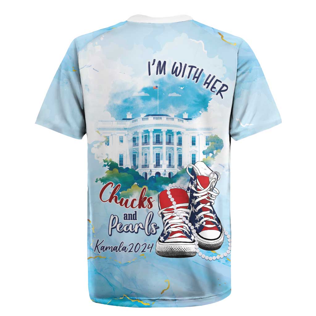 Chucks N Pearls 2024 Rugby Jersey I'm With Her
