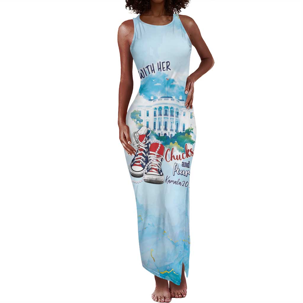 Chucks N Pearls 2024 Tank Maxi Dress I'm With Her