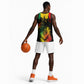 Jamaica Reggae King Basketball Jersey Sketch Style One Love - African Pride