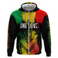 Jamaica Reggae King Hoodie Sketch Style One Love