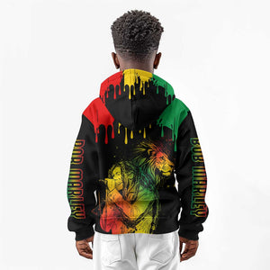 Jamaica Reggae King Kid Hoodie Sketch Style One Love