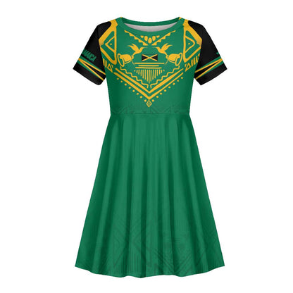 JLP Choose Jamaica Kid Short Sleeve Dress - African Pride