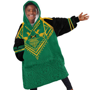 JLP Choose Jamaica Kid Wearable Blanket Hoodie - African Pride