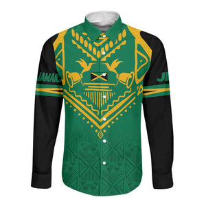 JLP Choose Jamaica Long Sleeve Button Shirt - African Pride