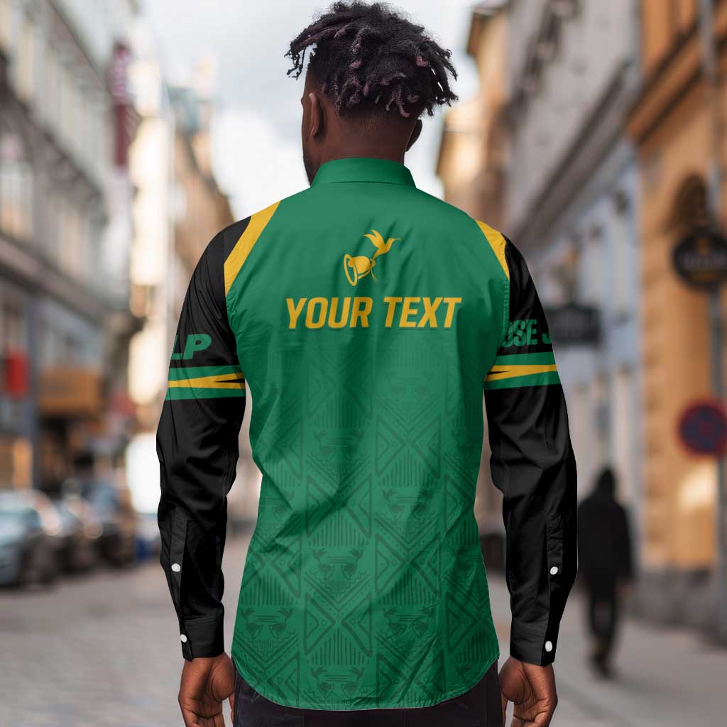 JLP Choose Jamaica Long Sleeve Button Shirt - African Pride