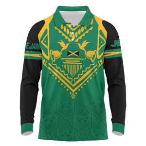 JLP Choose Jamaica Long Sleeve Polo Shirt - African Pride