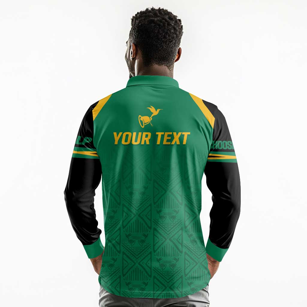 JLP Choose Jamaica Long Sleeve Polo Shirt - African Pride