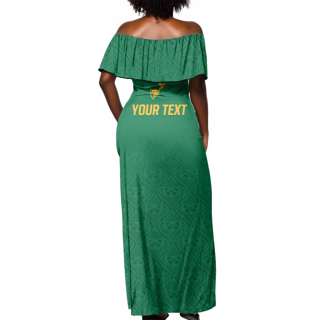 JLP Choose Jamaica Off Shoulder Maxi Dress - African Pride