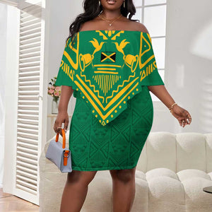 JLP Choose Jamaica Off Shoulder Short Dress - African Pride