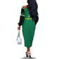 JLP Choose Jamaica Off The Shoulder Long Sleeve Dress - African Pride