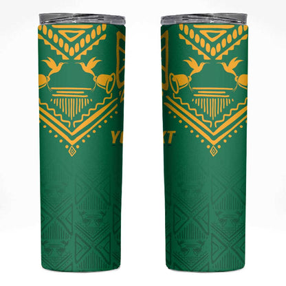 JLP Choose Jamaica Skinny Tumbler - African Pride