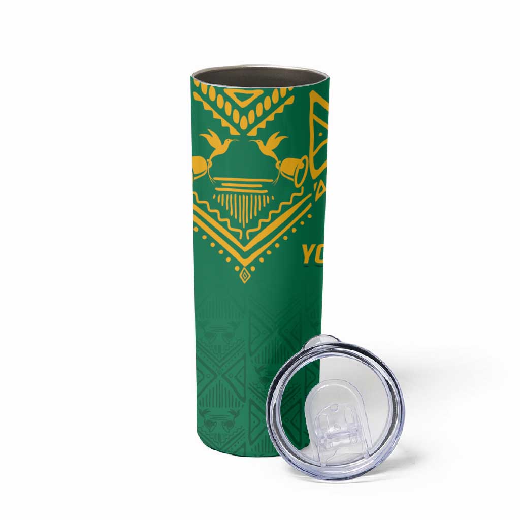 JLP Choose Jamaica Skinny Tumbler - African Pride