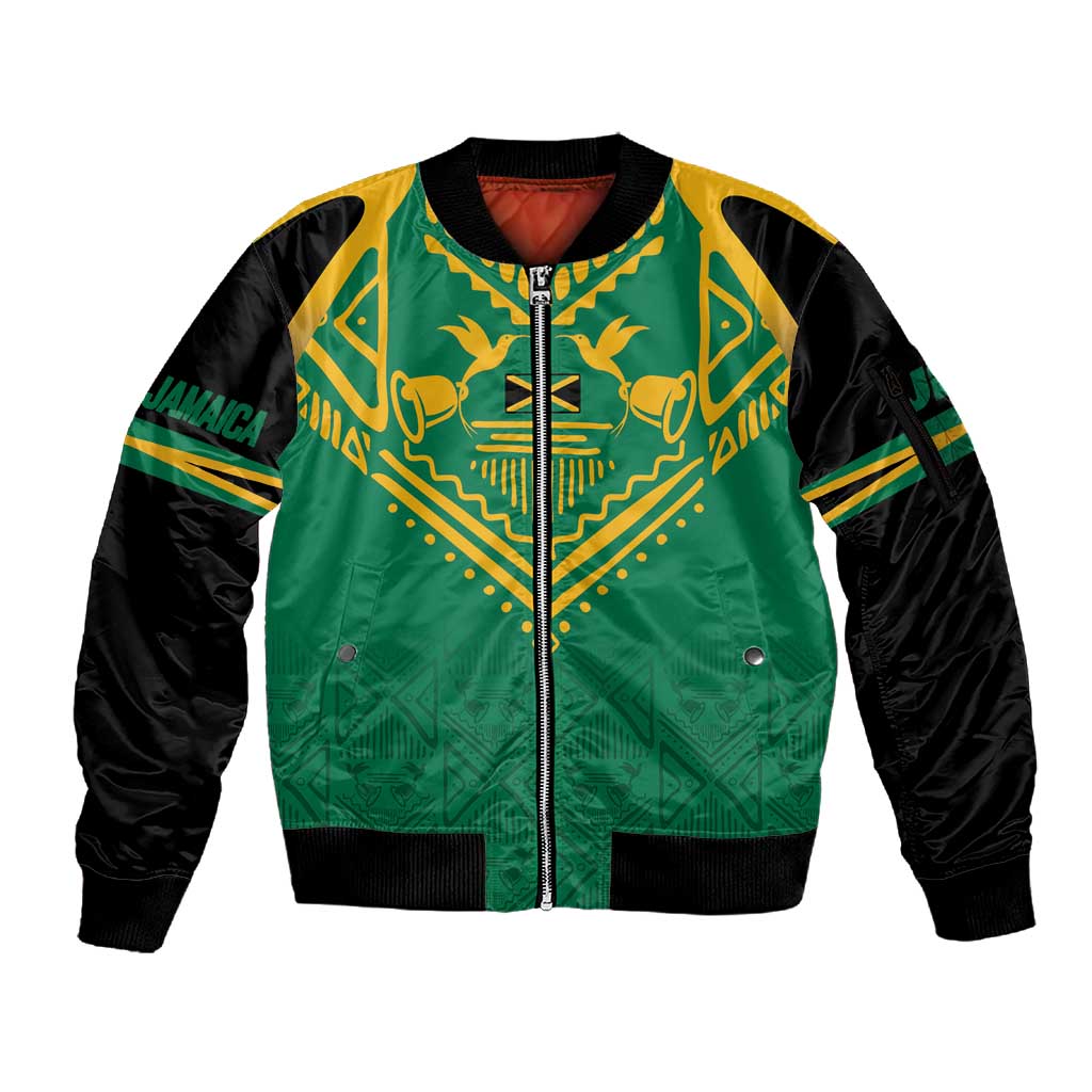 JLP Choose Jamaica Sleeve Zip Bomber Jacket - African Pride