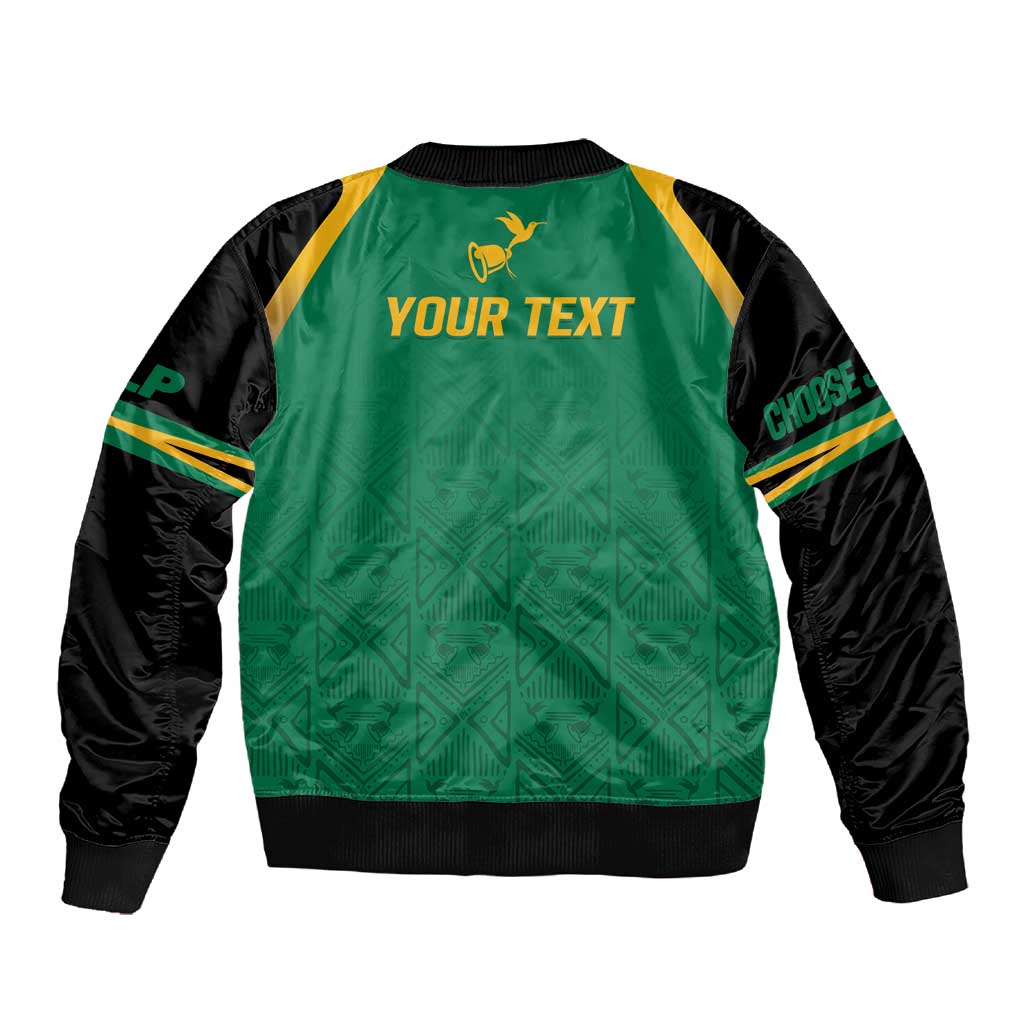 JLP Choose Jamaica Sleeve Zip Bomber Jacket - African Pride