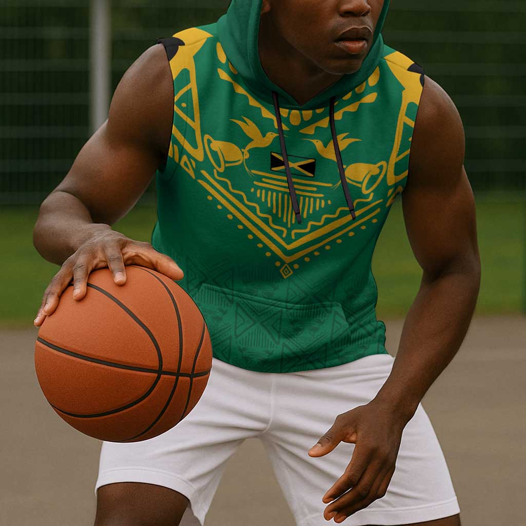 JLP Choose Jamaica Sleeveless Hoodie - African Pride