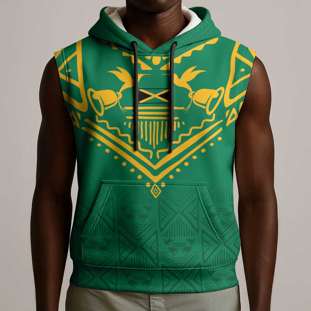 JLP Choose Jamaica Sleeveless Hoodie - African Pride
