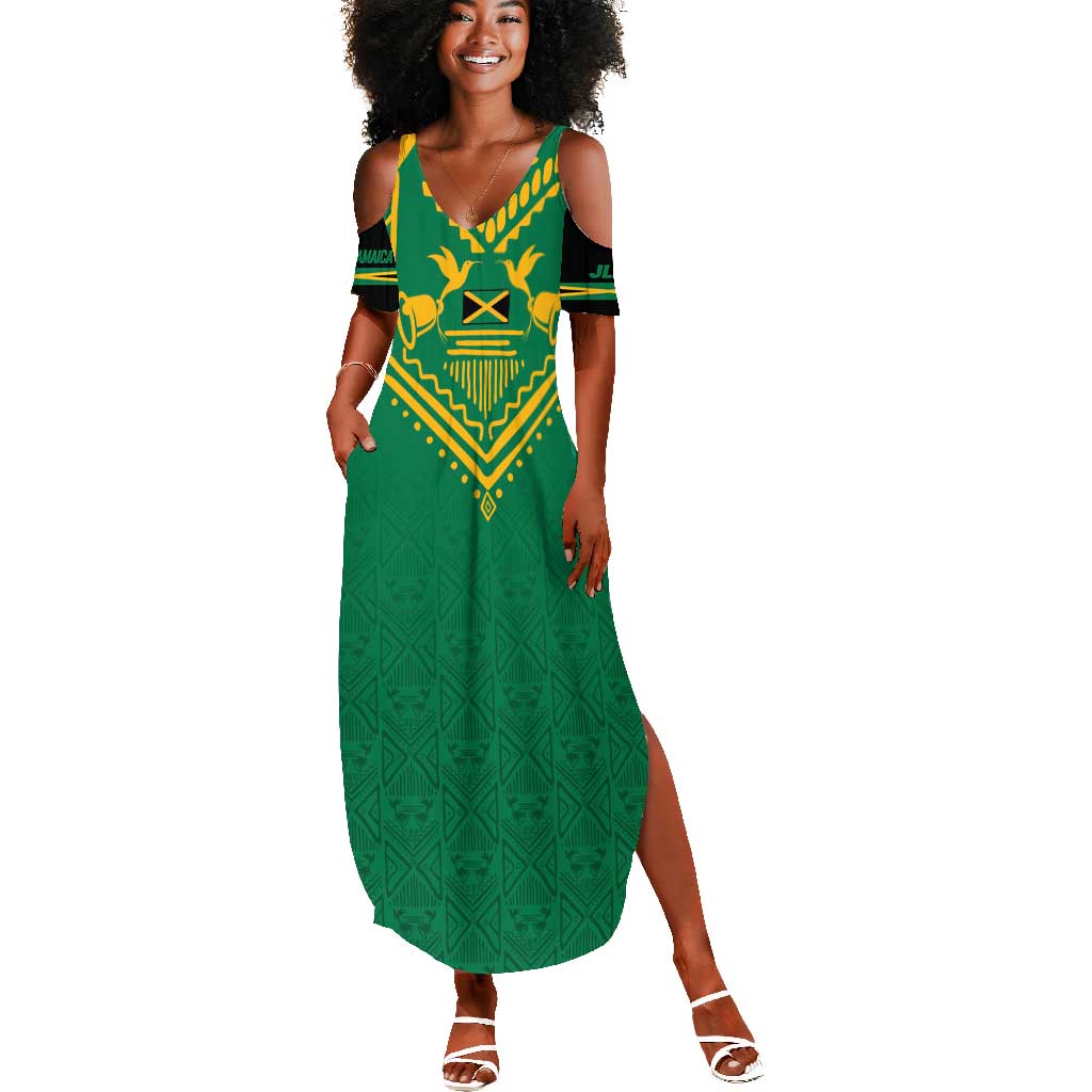 JLP Choose Jamaica Summer Maxi Dress - African Pride